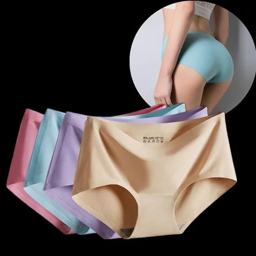 Women's High Waist Seamless Underwear (Pack of 4)