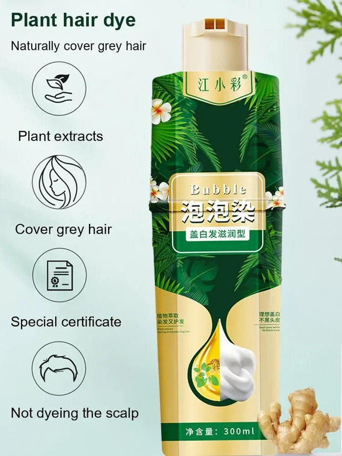 đ2024-Christmas Hot SaleđPlant Bubble Hair Dye Shampoo