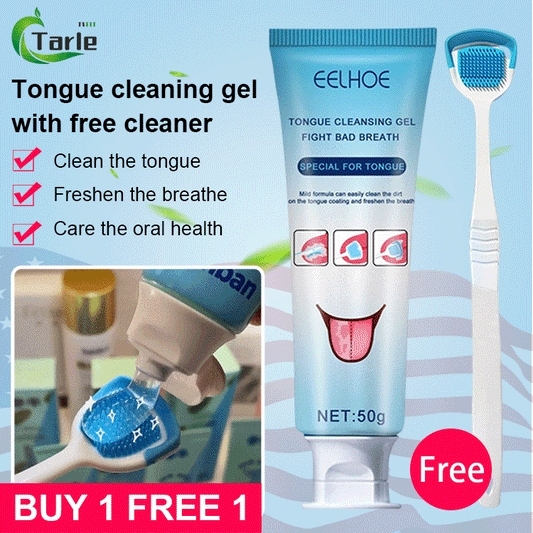 EELHOE tongue cleaning gel with free cleaner