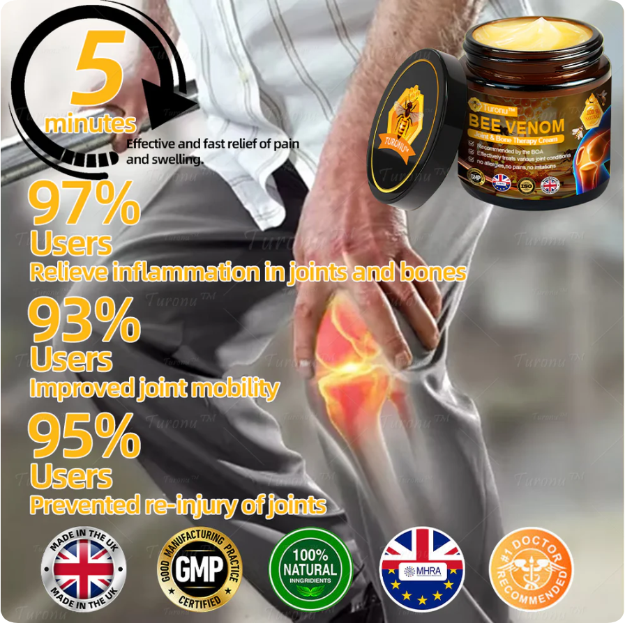 ✅Official Store: Bee-Venom Pain-Relief Bone Healing Cream✅( BOA Approved)(🔥𝑳𝒂𝒔𝒕 𝒅𝒂𝒚 𝒑𝒓𝒐𝒎𝒐𝒕𝒊𝒐𝒏 50% 𝒐𝒇𝒇)🍀