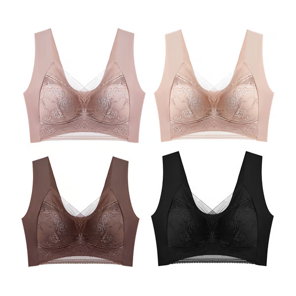 🔥Women’s Lace Silk Push Up Bra