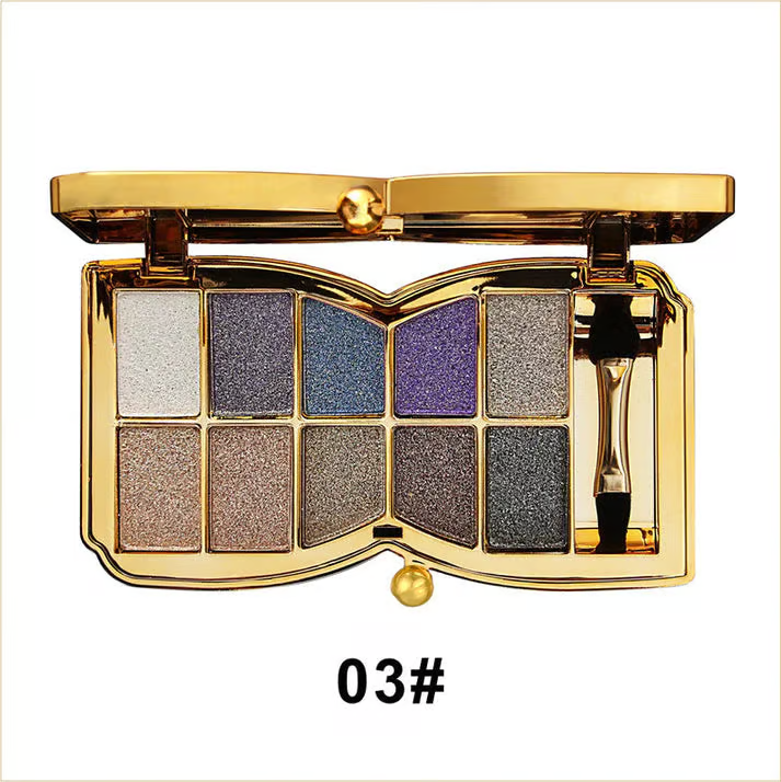 10 Colors Glitter Eyeshadow Palette