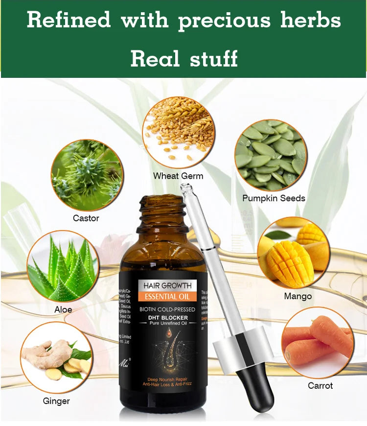 Hair growth essential oil