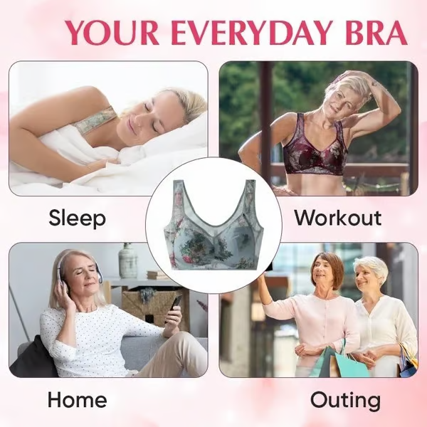 🔥LAST DAY BUY 1 GET 2 FREE PACKS🔥Comfortable lace bra without buttons