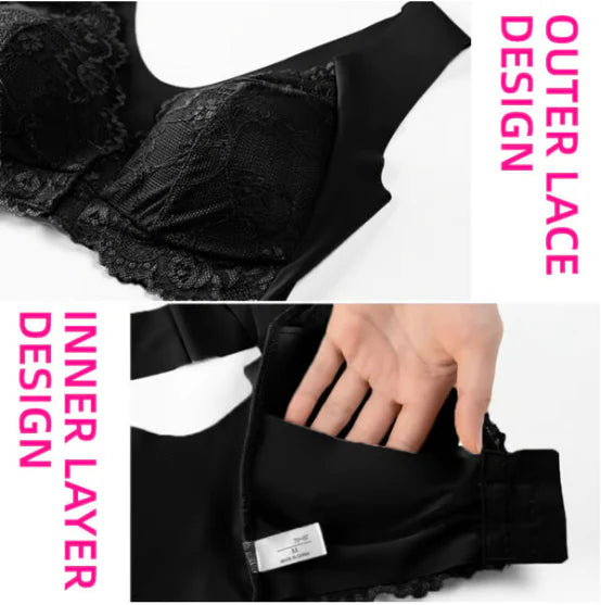 Bra For Women Front Closure 5D Beauty Back Sports Comfy Bra