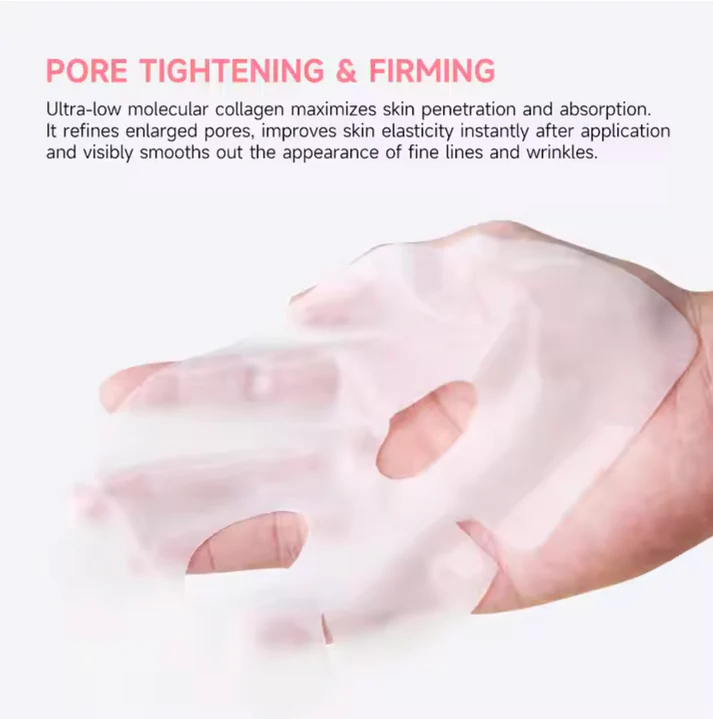 🔥Pack of Collagen Facial Mask – Compressed Anti-Aging, Hydrating & Firming Sheet Mask (Travel Size)