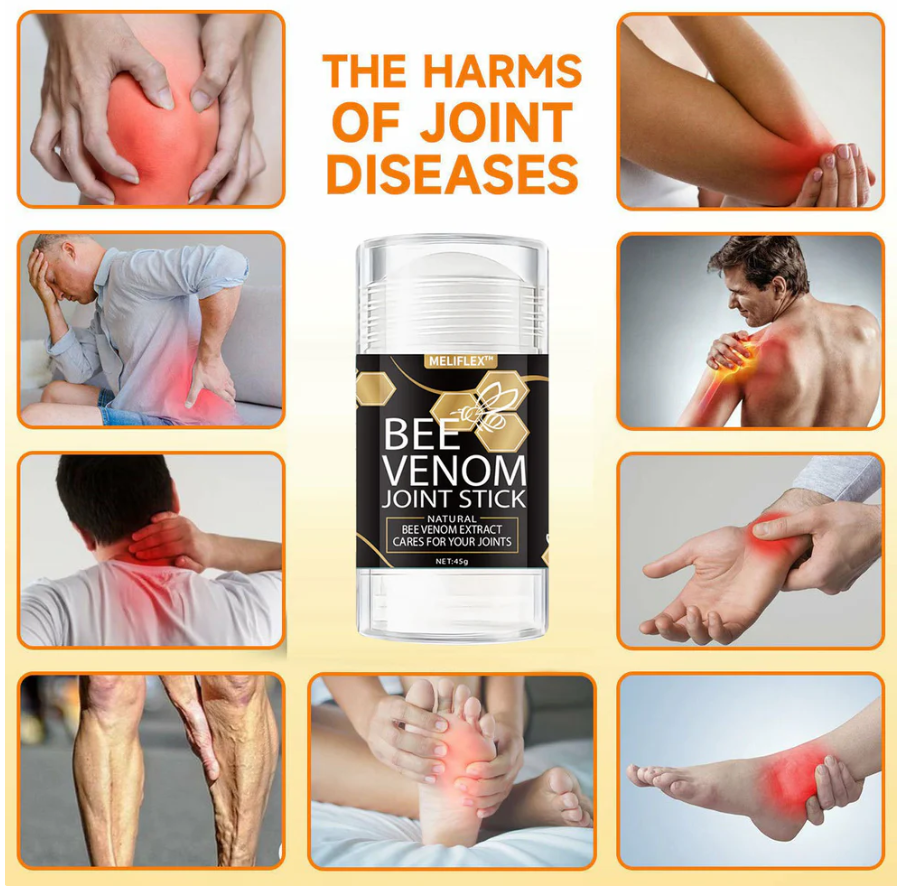 MELIFLEX™ Bee Venom Joint Cream: Gentle for Sensitive Skin, Safe Pain & Inflammation Relief