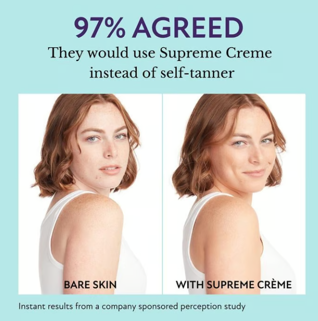 Supreme Crème – All-in-one moisturizer, concealer & coverage 💧✨ Lightweight & waterproof