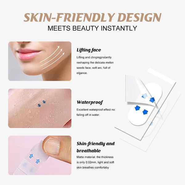 🎊🔥Invisible Face Lifter Tape✨Has a delicate V face(40PCS)