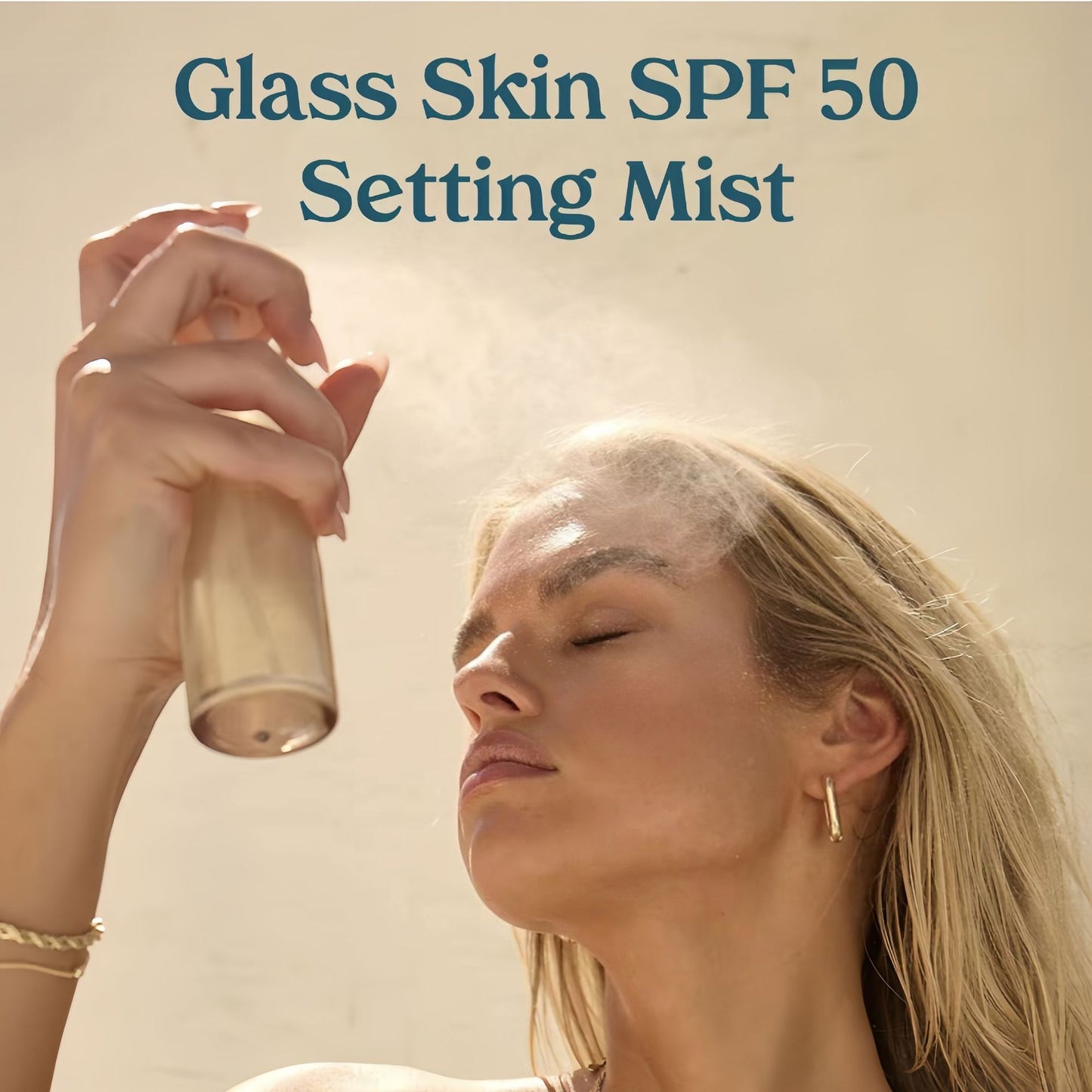 🏆️Sunglaze Setting Mist – Sheer SPF 50 ☀️💦