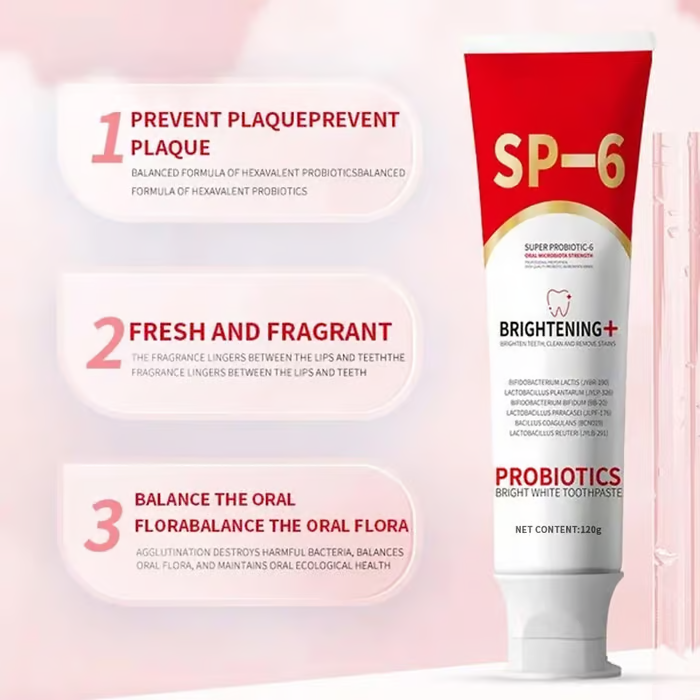 🔥2024 Hot Sale⏰Super Probiotic-6 Toothpaste with 6 Probiotics oalance Oral microbiota strength