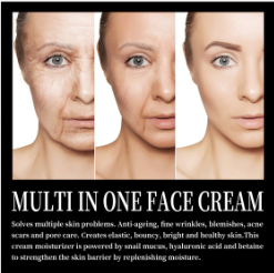 Snail Cream Fading Wrinkle French Lines Replenishment Firming Skin
