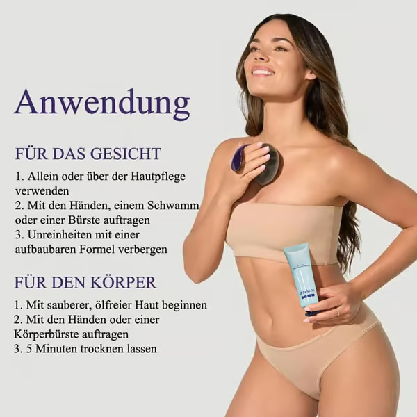 🌟Body Coverage Perfector – Feuchtigkeitscreme, Concealer und Abdeckung in einem 💧✨ Leicht und wasserfest