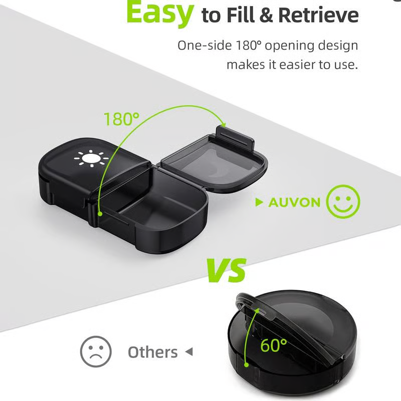 Portable Travel Pill Organizer,7-Day Pill Box