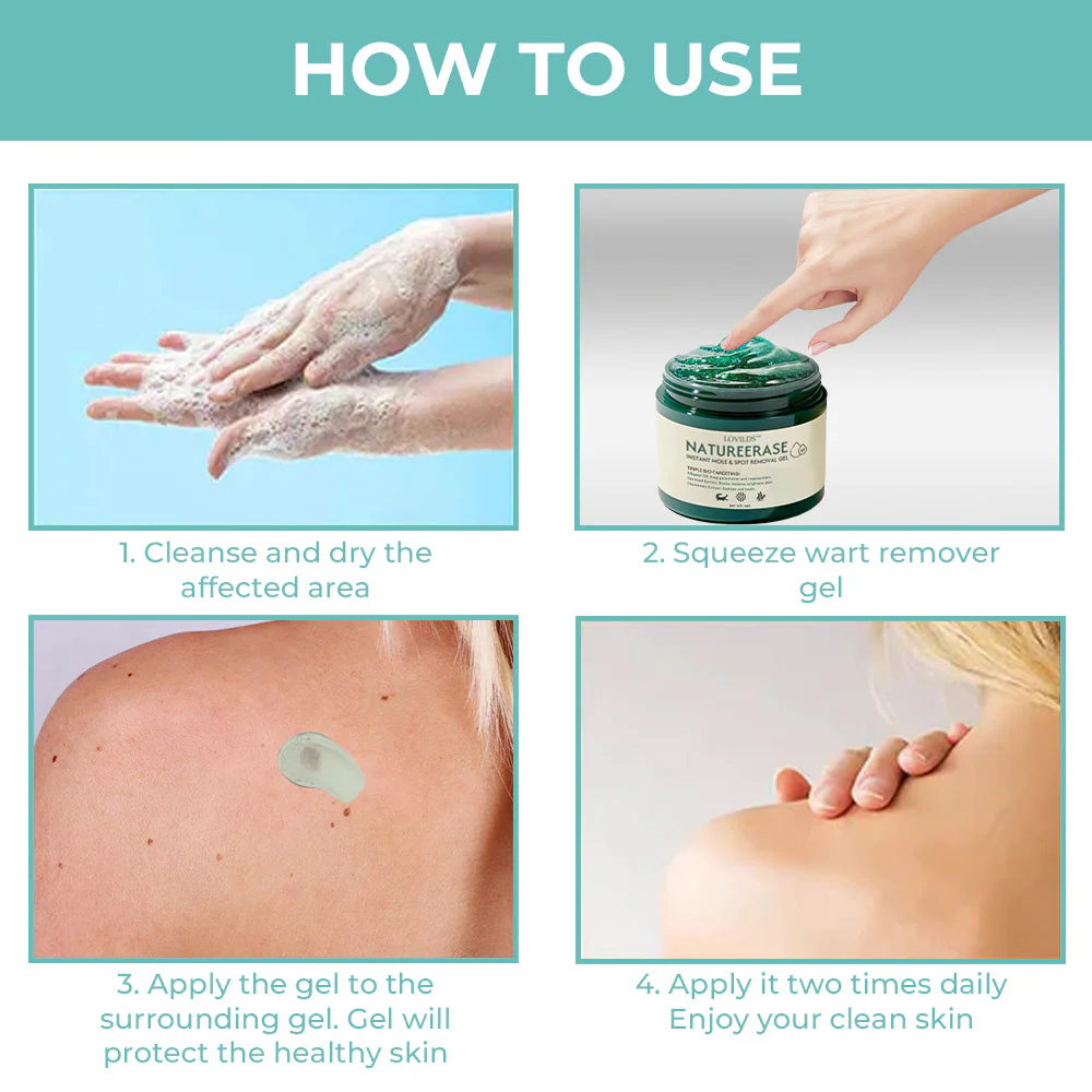✅Official Store: LOVILDS™ NatureErase Instant Mole & Spot Removal Gel