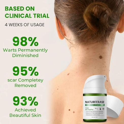 NatureErase Instant Mole and Spot Cream Facial Repair Cream Moisturizing Care
