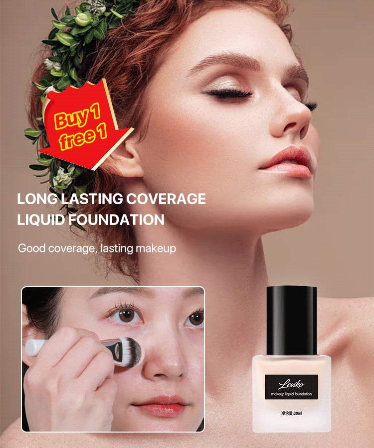 【BUY 1 FREE 1】Long lasting coverage liquid foundation