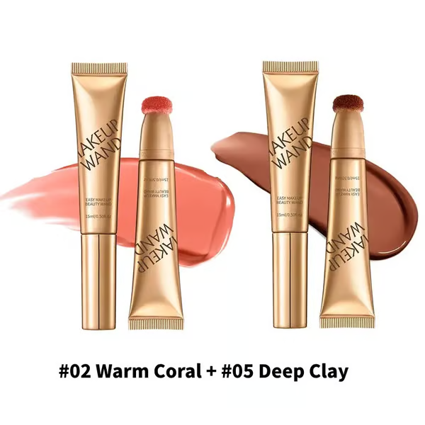 🎁💖Blush Wand & Contour Wand Duo 💖No Animal Testing & Sls-Free & Suitable For Vegetarians