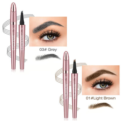 🎁Last Day Buy 1 Get 1 Free✨Waterproof Micro-Fork Eyebrow Pencil, Long-Lasting Brow Pen for Natural Hair-Like Strokes