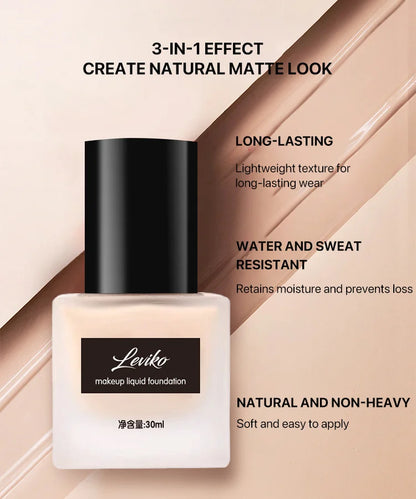 【BUY 1 FREE 1】Long lasting coverage liquid foundation