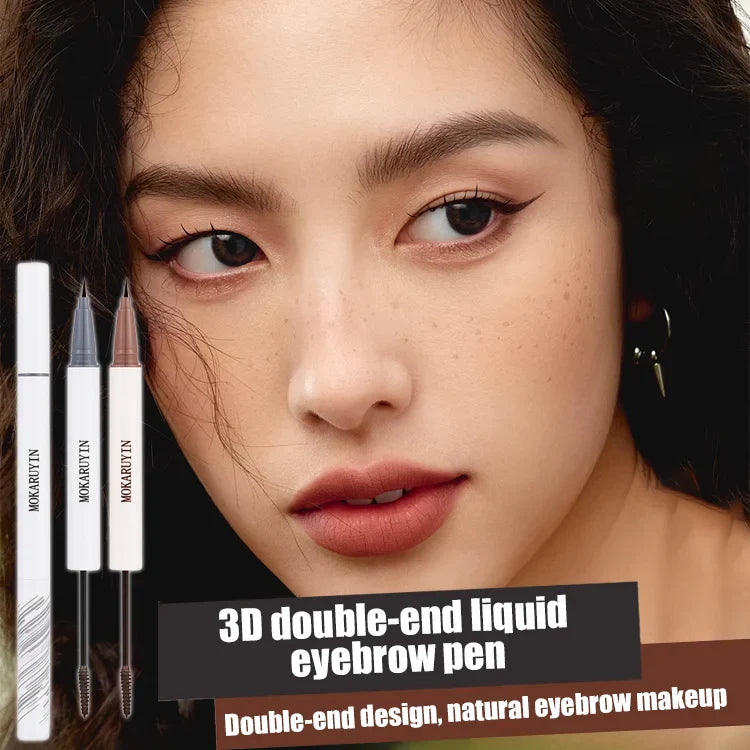3D double-end liquid eyebrow pen