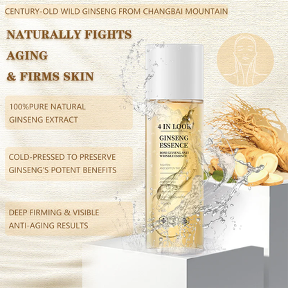 [Hoygi]Natural Ginseng Anti-Aging Hydrating Essence Water – 100% Wild Ginseng from Himalayas, Deep Moisture & Wrinkle Care for All Skin Types Firming Skincare Serums Moisturizer Gentle