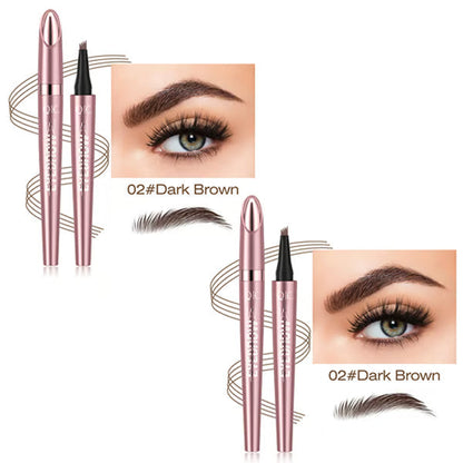 🎁Last Day Buy 1 Get 1 Free✨Waterproof Micro-Fork Eyebrow Pencil, Long-Lasting Brow Pen for Natural Hair-Like Strokes