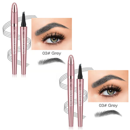🎁Last Day Buy 1 Get 1 Free✨Waterproof Micro-Fork Eyebrow Pencil, Long-Lasting Brow Pen for Natural Hair-Like Strokes