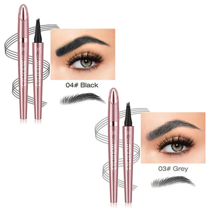 🎁Last Day Buy 1 Get 1 Free✨Waterproof Micro-Fork Eyebrow Pencil, Long-Lasting Brow Pen for Natural Hair-Like Strokes