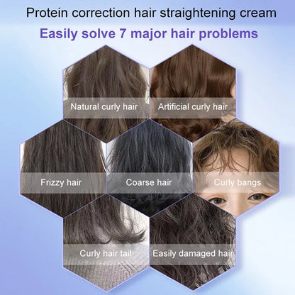 Protein correction hair straightening cream