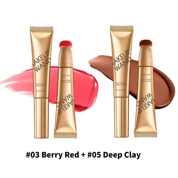 🎁💖Blush Wand & Contour Wand Duo 💖No Animal Testing & Sls-Free & Suitable For Vegetarians