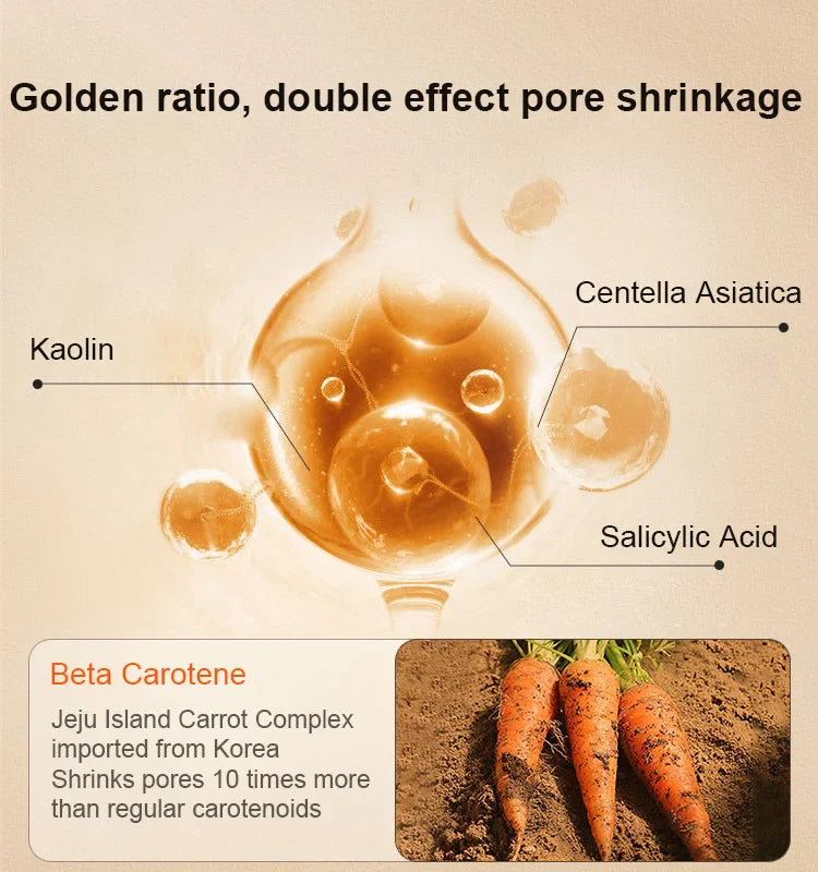 Carrot compound acid foam mask
