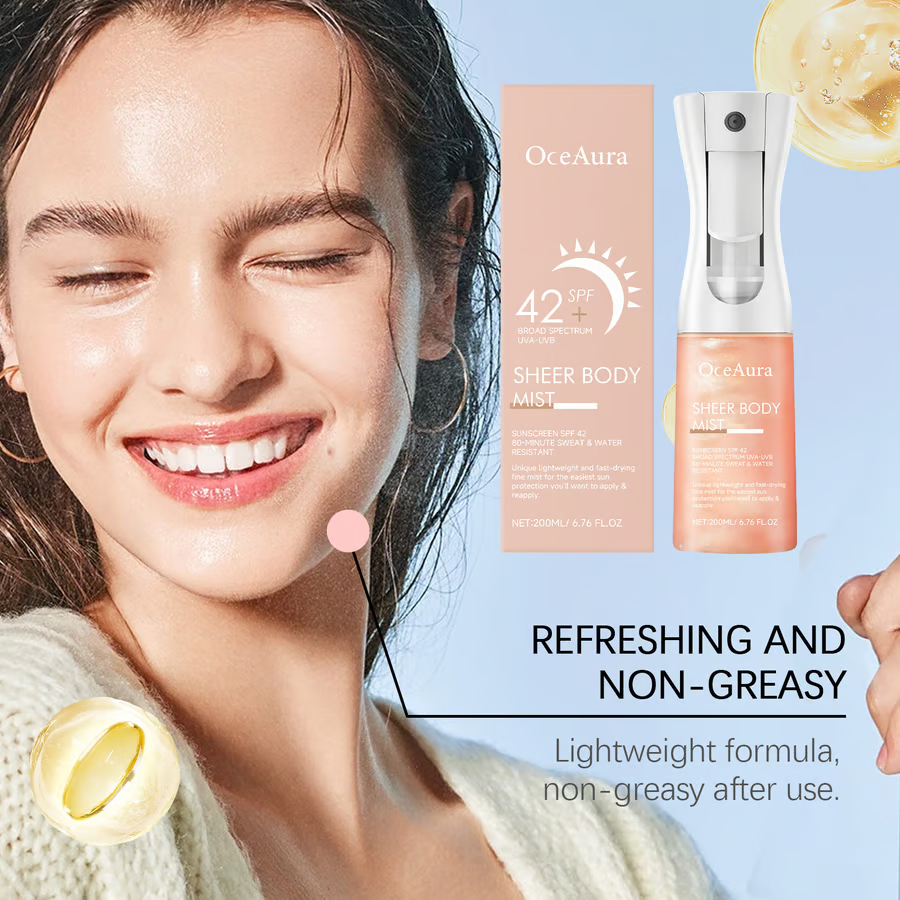 🎉BUY 2 GET 1 FREE🔥☀️Sheer Body Mist Sunscreen-SPF 42 - 6.8 oz 🌊