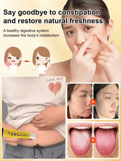 [Gastrointestinal problems cured with a single touch] Medical antipyretic gel for promoting qi circu