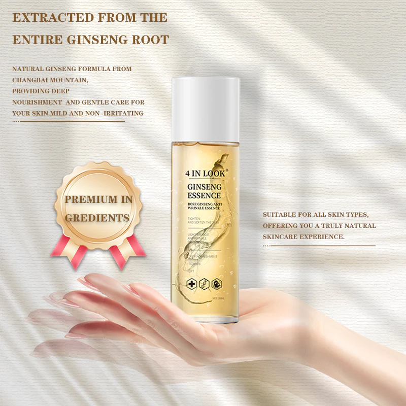 [Hoygi]Natural Ginseng Anti-Aging Hydrating Essence Water – 100% Wild Ginseng from Himalayas, Deep Moisture & Wrinkle Care for All Skin Types Firming Skincare Serums Moisturizer Gentle