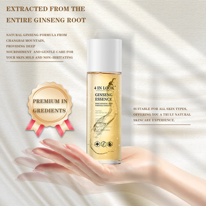 [Hoygi]Natural Ginseng Anti-Aging Hydrating Essence Water – 100% Wild Ginseng from Himalayas, Deep Moisture & Wrinkle Care for All Skin Types Firming Skincare Serums Moisturizer Gentle