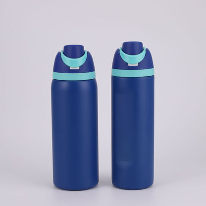 FreeSip Insulated Stainless Steel Water Bottle with Straw for Sports, Travel, and School BPA-Free Sports Water Bottle, 24 oz, Surfs Edge