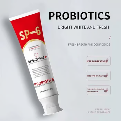 🔥2024 Hot Sale⏰Super Probiotic-6 Toothpaste with 6 Probiotics oalance Oral microbiota strength