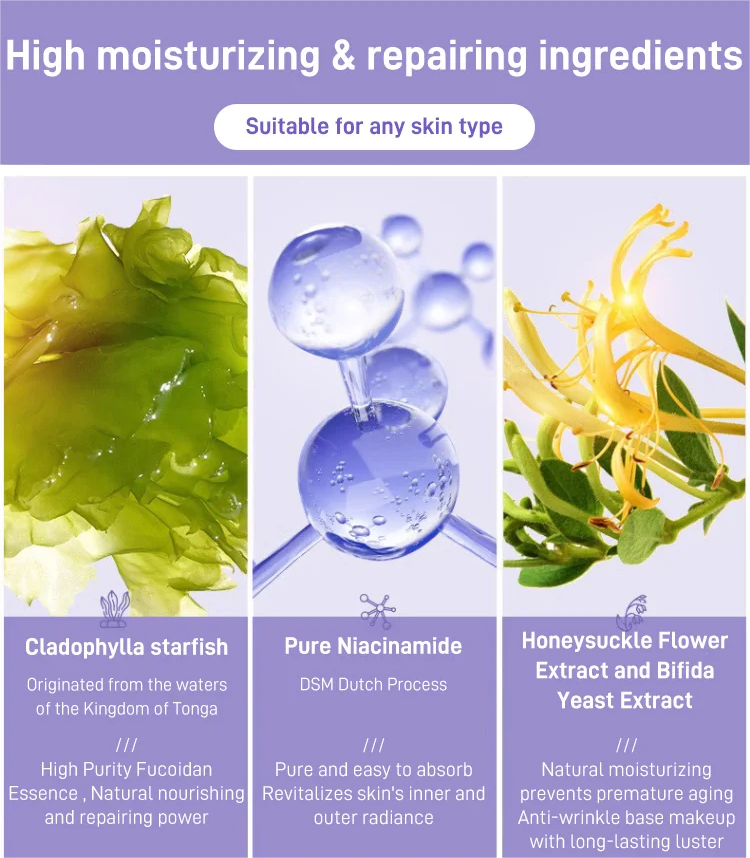 Burst water drop base cream