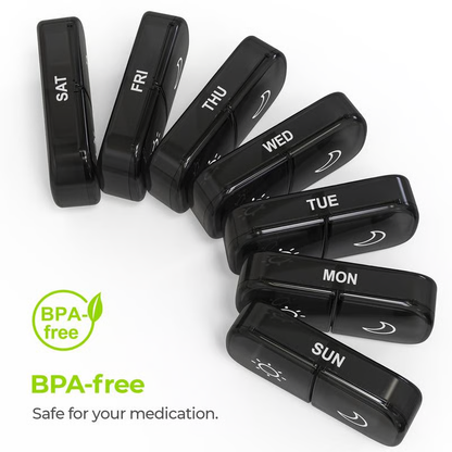 Portable Travel Pill Organizer,7-Day Pill Box