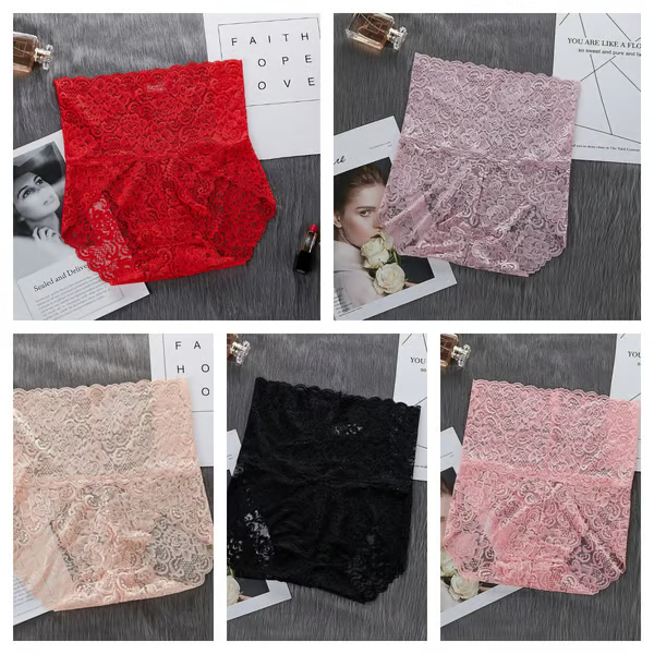 Sexy High Waist Pretty Lace Panties