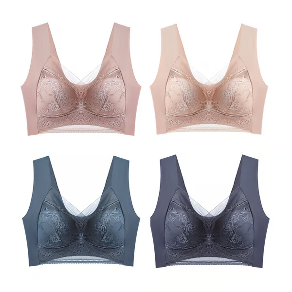 🔥Women’s Lace Silk Push Up Bra