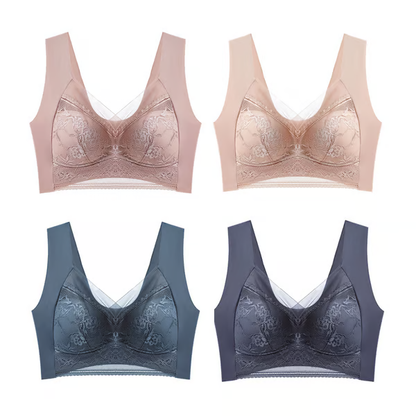 🔥Women’s Lace Silk Push Up Bra