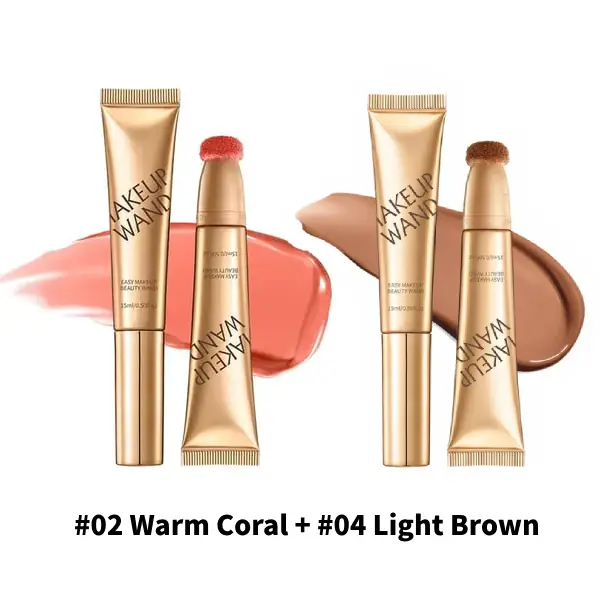 🎁💖Blush Wand & Contour Wand Duo 💖No Animal Testing & Sls-Free & Suitable For Vegetarians
