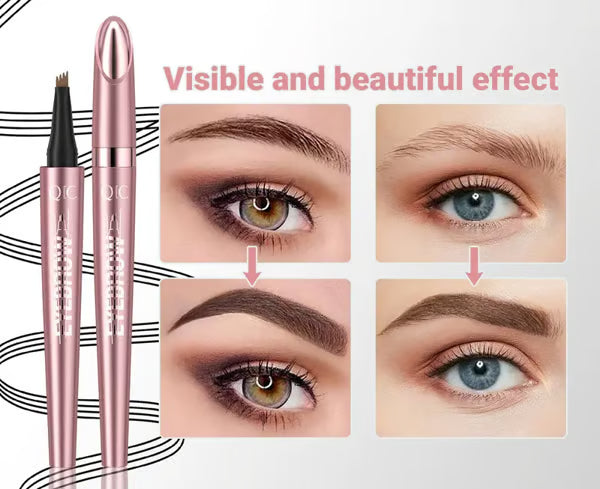 🎁Last Day Buy 1 Get 1 Free✨Waterproof Micro-Fork Eyebrow Pencil, Long-Lasting Brow Pen for Natural Hair-Like Strokes